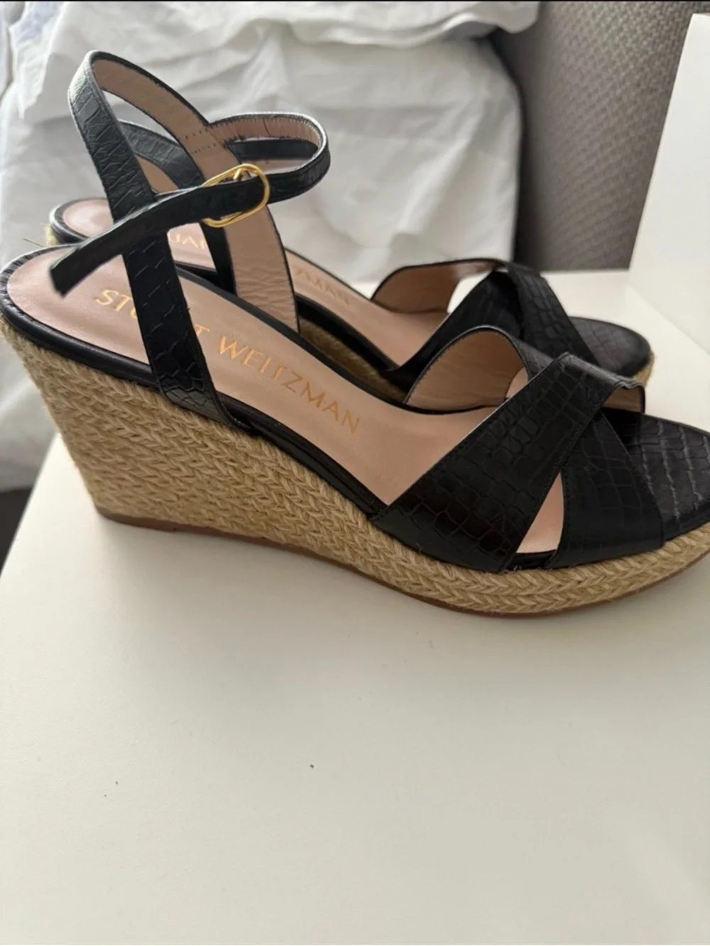 Stuart Weitzman Rosemarie patent leather plataform - Picture 1 of 5